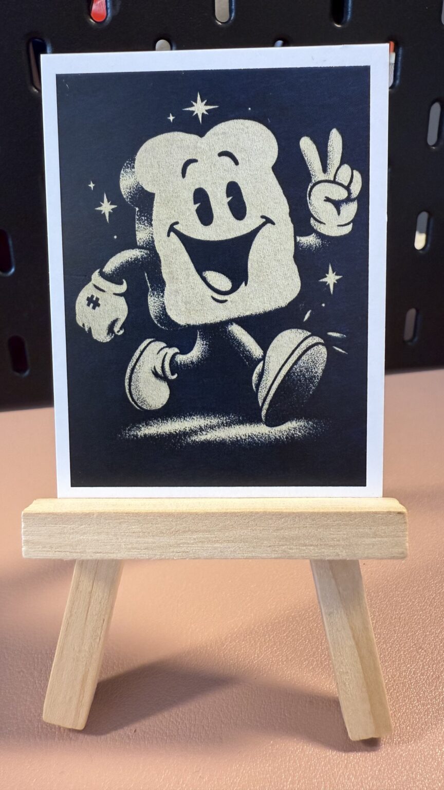 Happy Toast – Original Artist ACEO Card