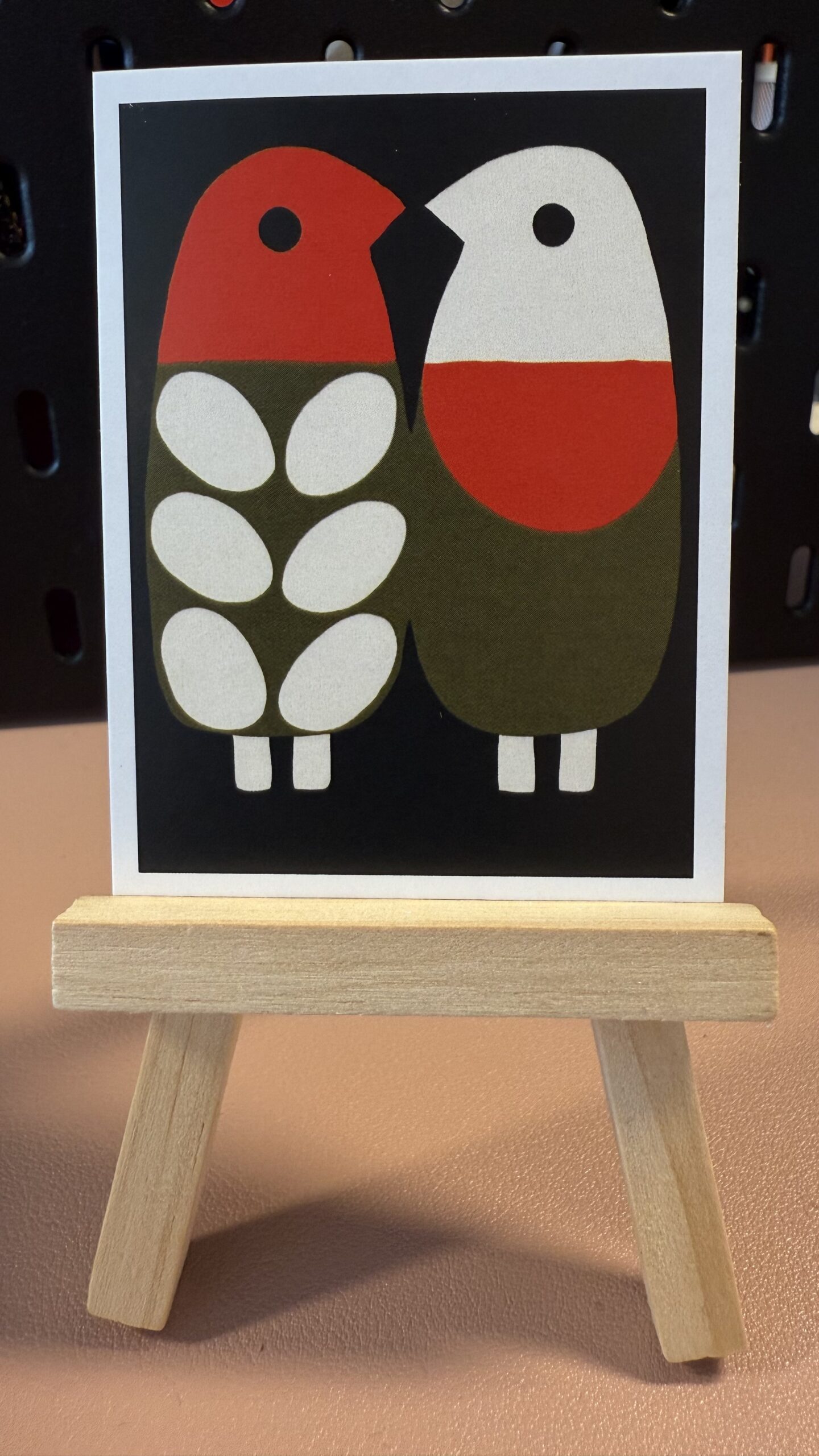 Love Birds Original ACEO Artist Card