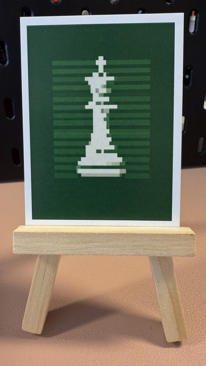 Checkmate Original ACEO Artist Card
