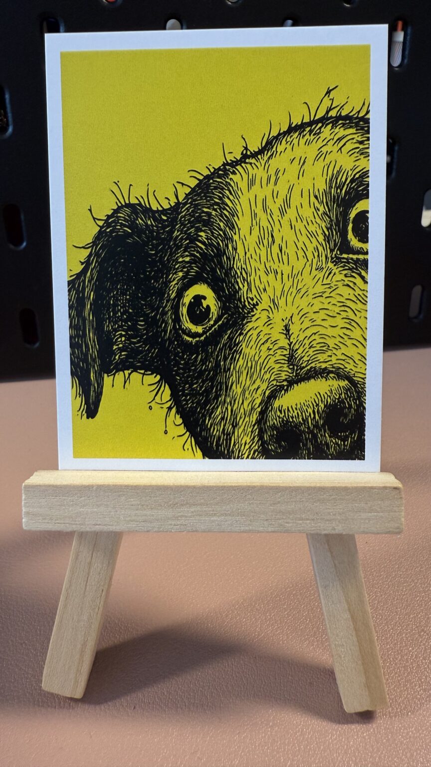 Nosey Original ACEO Artist Card