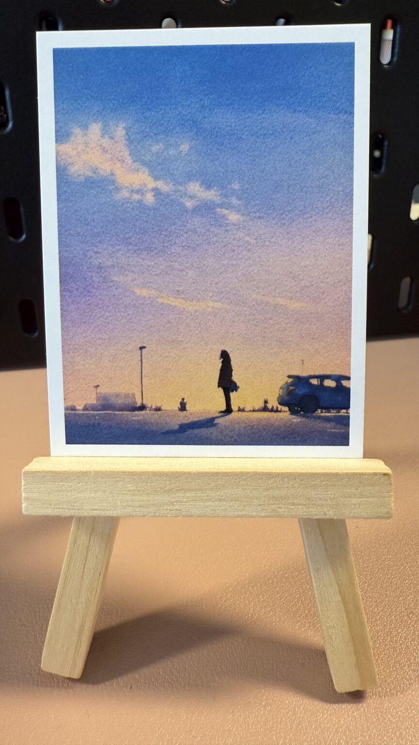 Big Blue Sky Original ACEO Artist Card