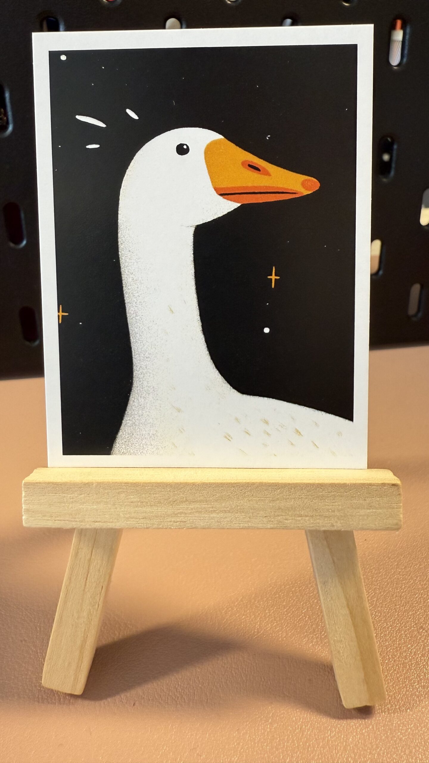 Curious Goose Original ACEO Artist Card