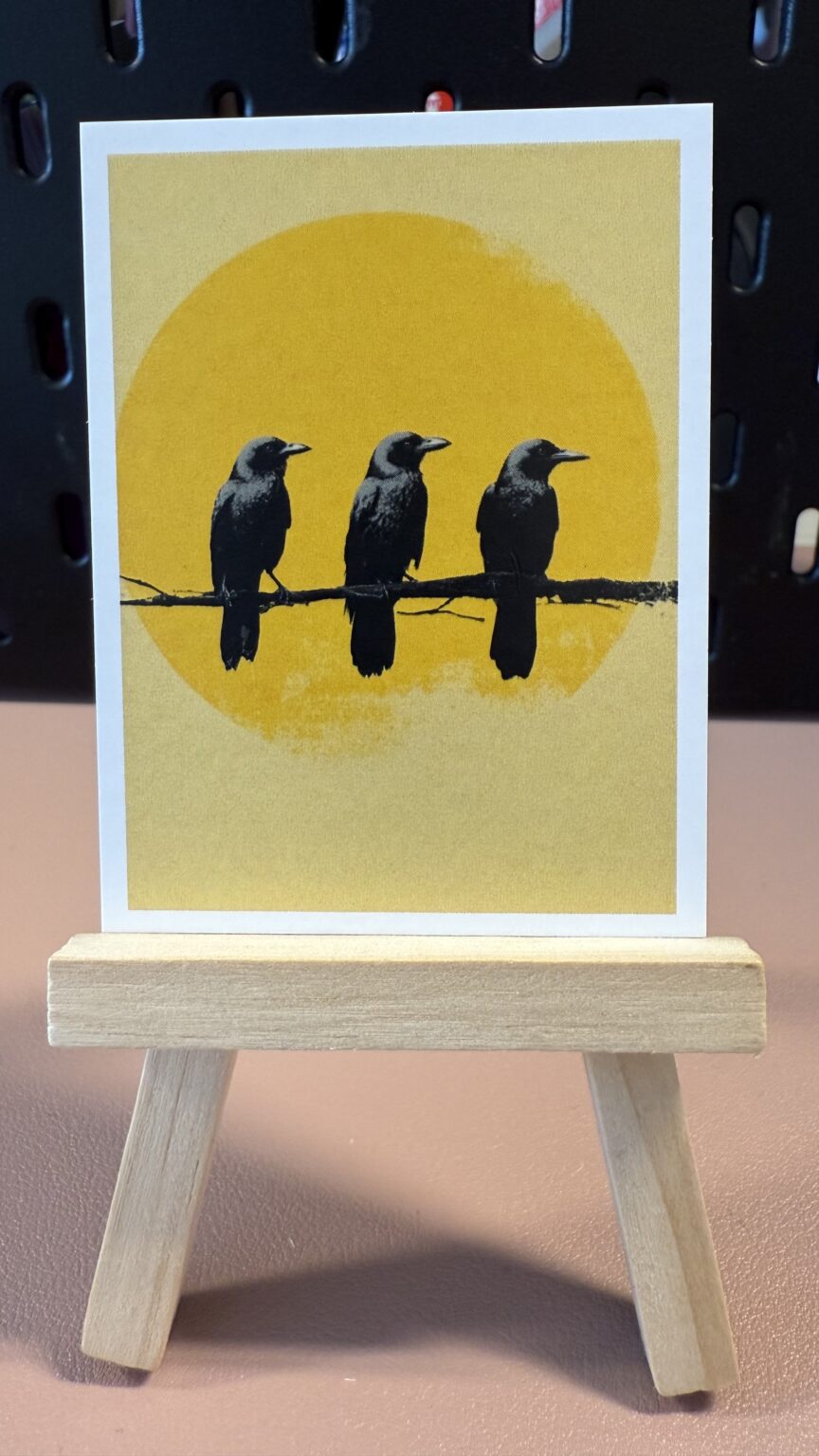 Three's Company Original ACEO Artist Card