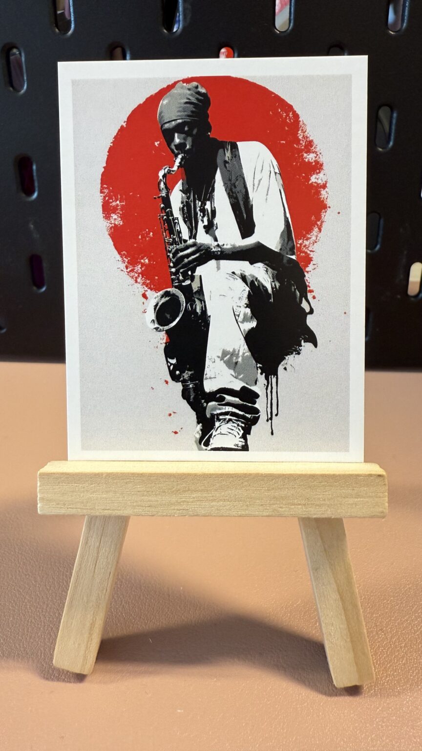 Soul of the Sax Original ACEO Artist Card