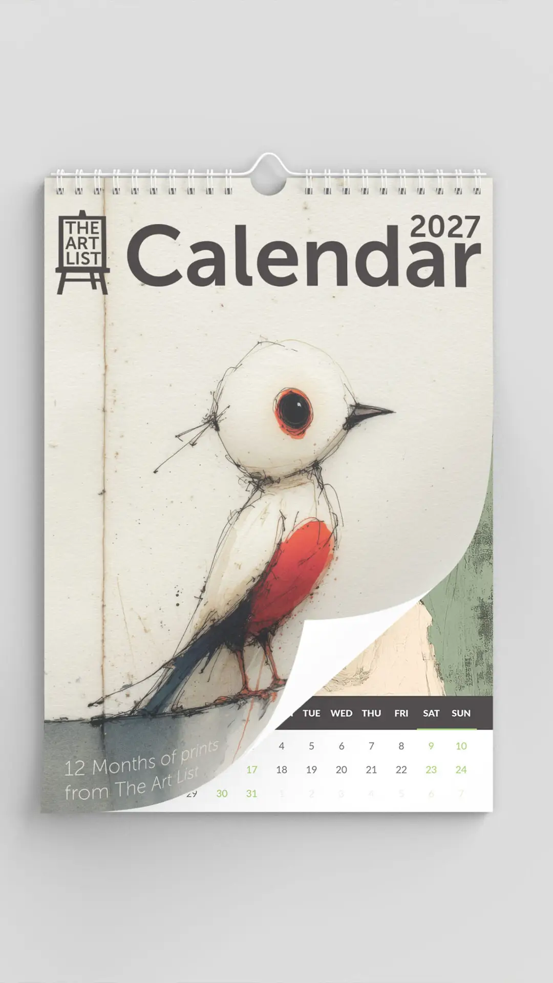 The Art List 2027 calendar