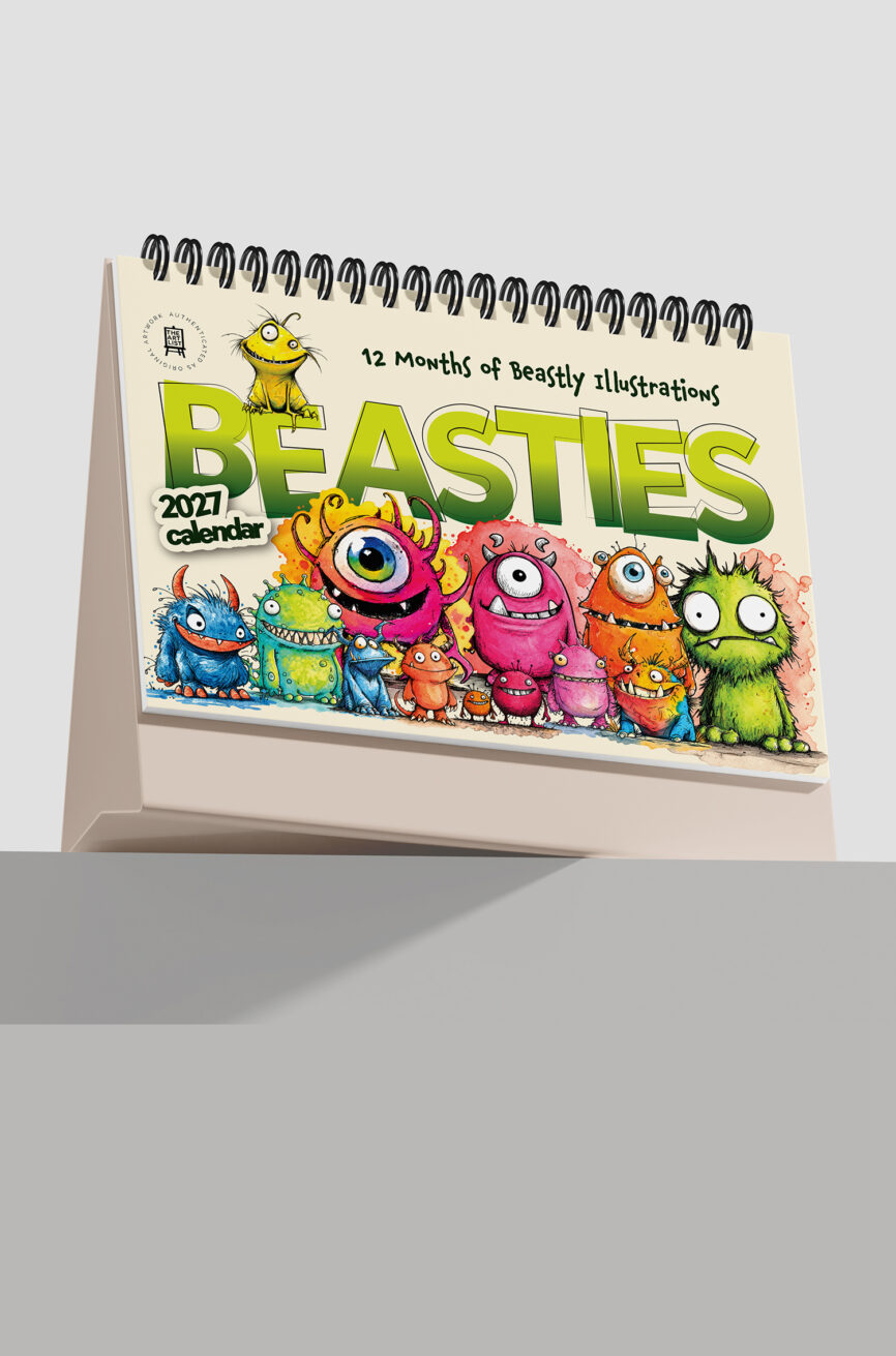 Beasties 2027 Desktop Calendar